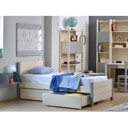 ΚΡΕΒATI ΗΜΙΔΙΠΛΟ MANHATTAN 120*90/52  ΓΙΑ ΣΤΡΩΜΑ 110CM X 200 εκ