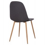 ΚΑΡΕΚΛΑ LEONARDO HM00100.10  ΜΕ ΜΕΤΑΛΛΙΚΑ ΠΟΔΙΑ & ΥΦΑΣΜΑ ΓΚΡΙ  45x51.5x85Υεκ.