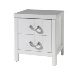 Κομοδίνο ξύλινο Lewis - MDF + Ξύλο πεύκου - 50Μx46Πx55Υ
