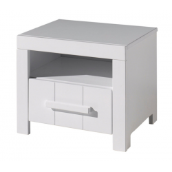 Κομοδίνο ξύλινο Erik - MDF + Ξύλο πεύκου - 50Μx39Πx42Υ