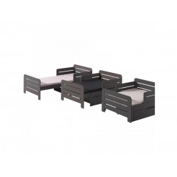 Κρεβάτι Jumper επεκτεινόμενο μονό καφέ γκρί - 140Μx102Πx72Υ