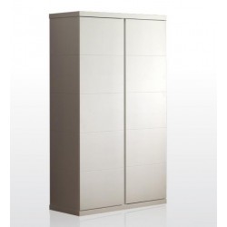 Ντουλάπα ξύλινη 2 φύλλα Lara - MDF + Ξύλο πεύκου - 110Μx57Πx204Υ