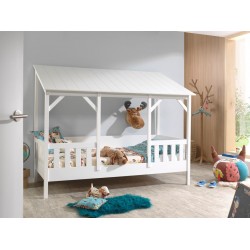Παιδικό κρεβάτι σπιτάκι Lit Cabane w - MDF + Ξύλο πεύκου - 105Μx214Πx174Υ