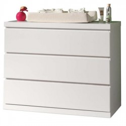 Συρταριέρα ξύλινη Lara - MDF + Ξύλο πεύκου - 110Μx57Πx91Υ